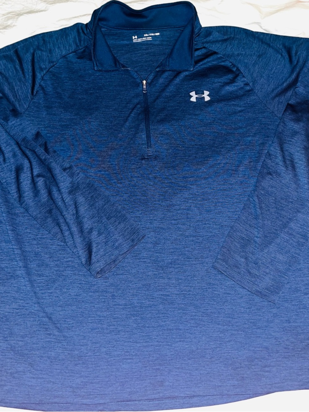 Under Armour Navy Blue 1/4 Zip Performance Pullover lightweight 2X